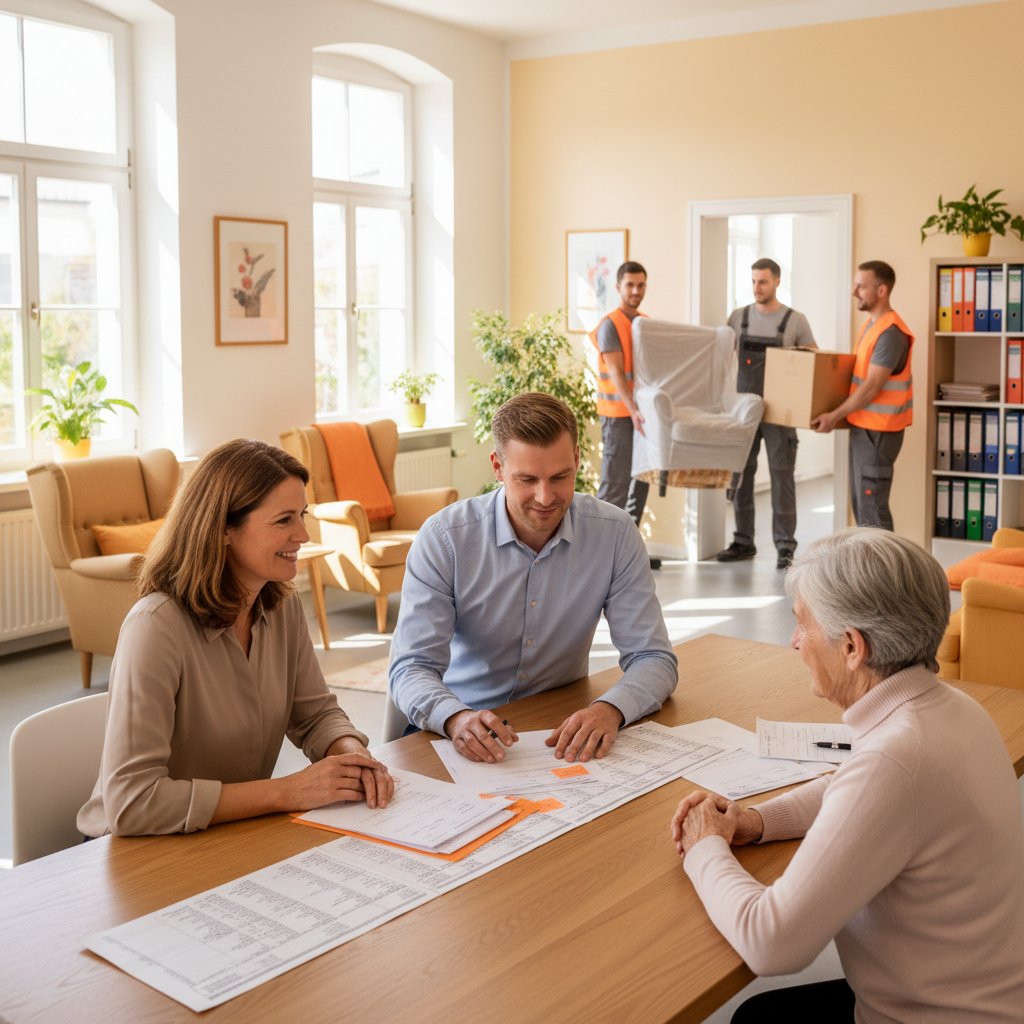Fachkräfte organisieren die Einlagerung eines Hausstands bei akutem Wohnungsverlust
